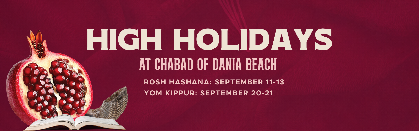High Holidays at Chabad of Dania Beach